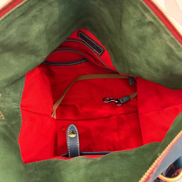 Dooney & Bourke Blue/Denim Leather Shoulder Bag - Picture 4 of 4